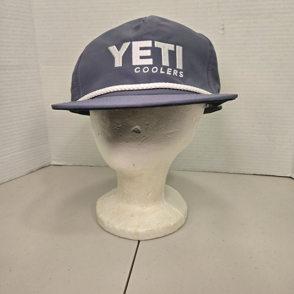 YETI Coolers Rope Hat Mens Gray SnapBack Trucker Cap NWOT